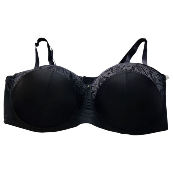 Ashley Stewart 6 Way Butterfly Convertible Bra Size 46DDD AS-2518 Lace Trim NWT - Picture 1 of 11